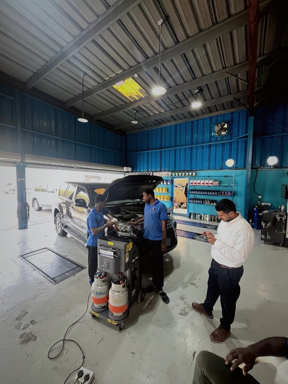AC service bay at SP7